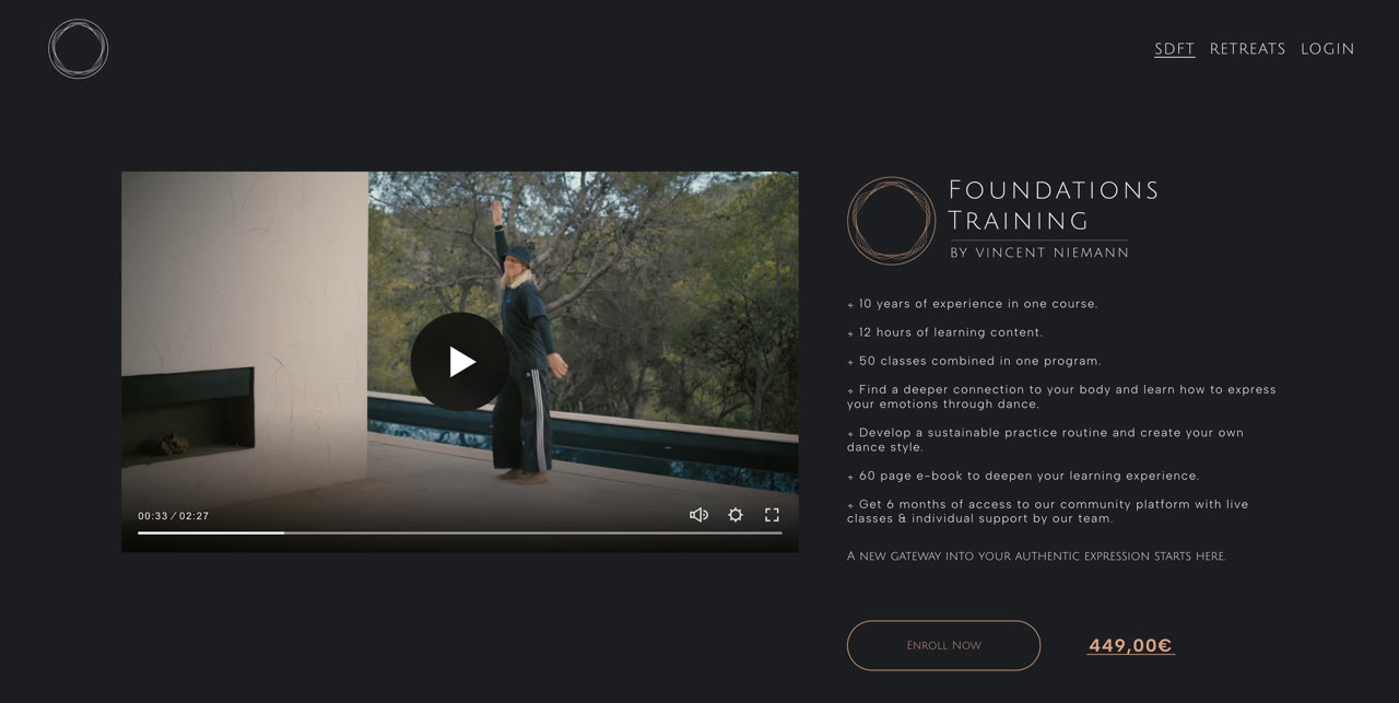 Somatic Dance Foundations Training